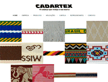 Tablet Screenshot of cadartextextil.com.br